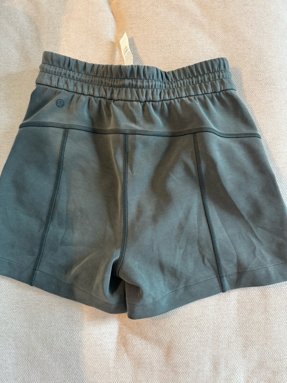 lululemon athletica Olive Green Elastic-Waist Athletic Shorts - Picture 3 of 5
